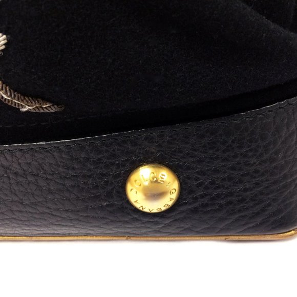 Vintage Dolce & Gabbana Black Embroidered Shoulder Bag - Picture 11 of 12